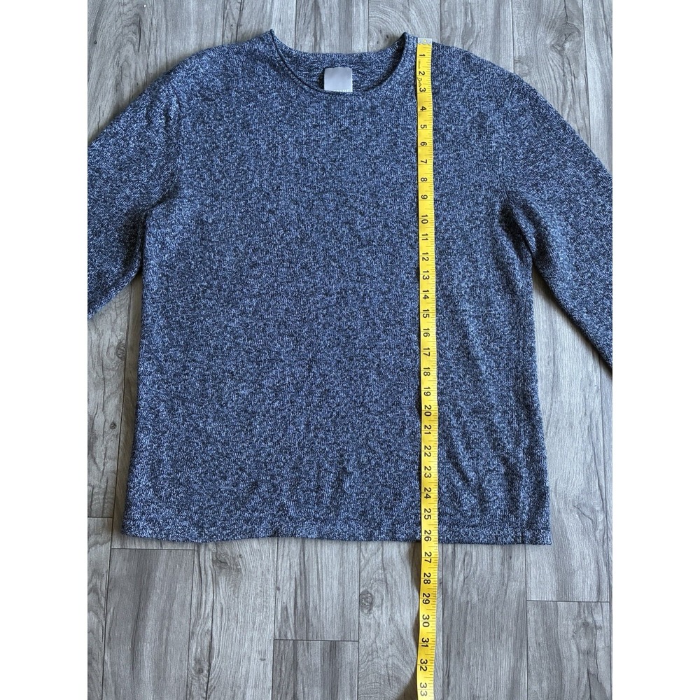 A-Frame Men's Knit Sweater Blue Crewneck Pullover Size L Casual Soft Heather - Picture 5 of 13